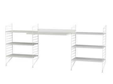 WORKSPACE D - Sectional office desk with shelves by String Furniture - view 2